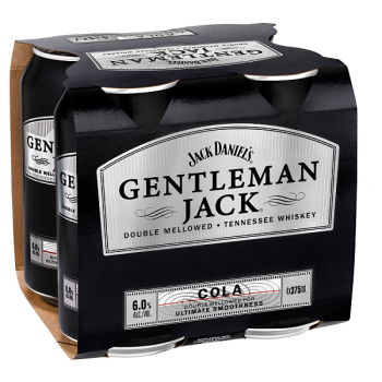 Gentleman Jack & C 6% 4x375C