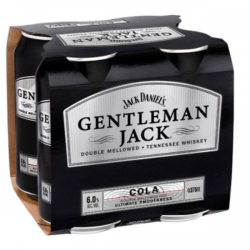 Gentleman Jack & C 6% 4x375C