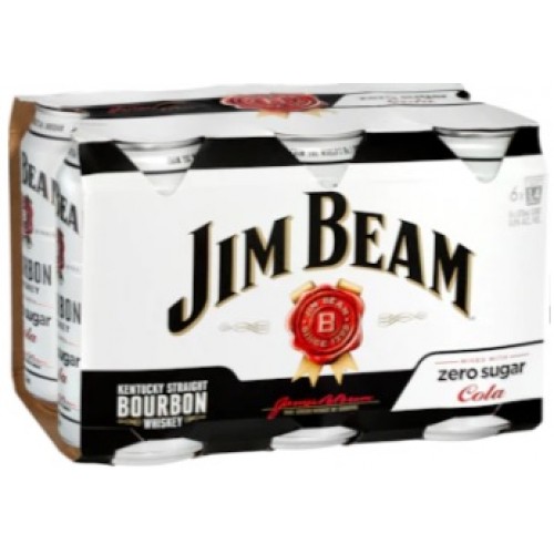 Jim Beam & Zero 4.8% 6x330C